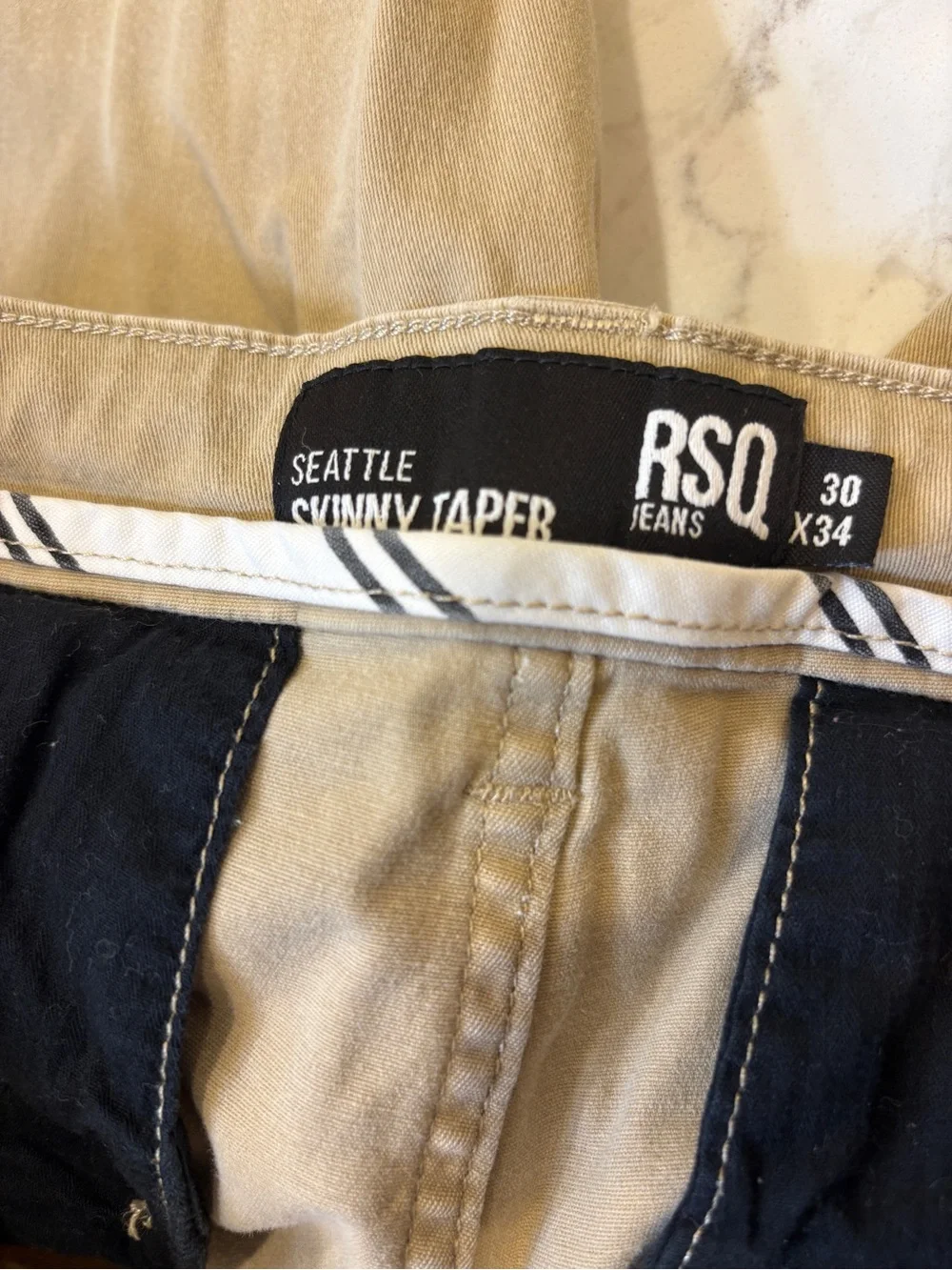 RSQ Tilly's Men's Chino Pants in Tan 30x34